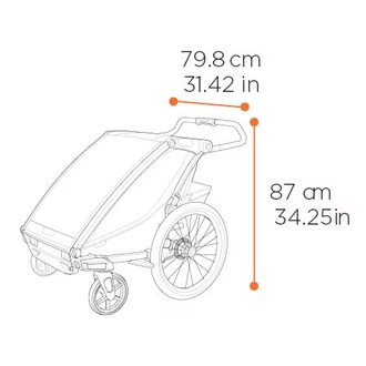 Location -  Thule Chariot Sport 2 Double (noir)