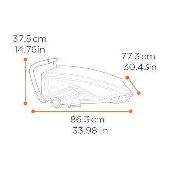 Location -  Thule Chariot Sport 2 Double (noir)